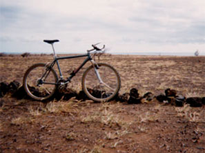 Mounatin bike at Southpoint, Big Island, Hawai'i